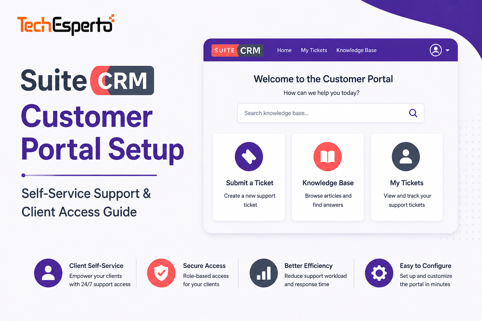 SuiteCRM Customer Portal Setup – Self-Service Support & Client Access Guide