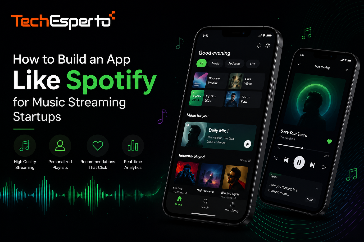 How to Build an App Like Spotify for Music Streaming Startups