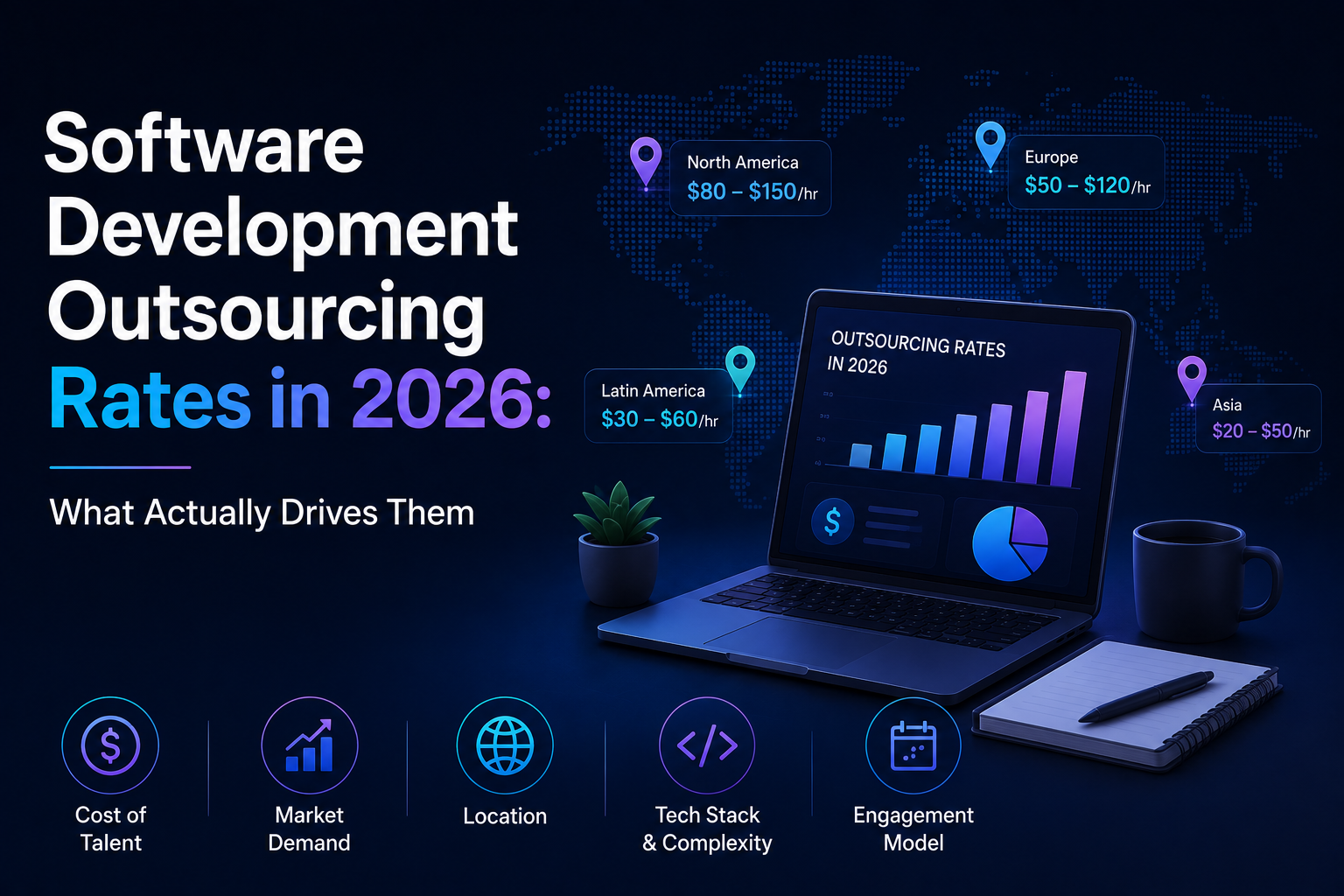 Software Development Outsourcing Rates in 2026 What Actually Drives Them